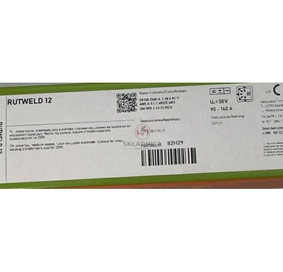 RUTWELD12 ELEKTRODA  FI  2.50X350  5.0KG [EL1125]