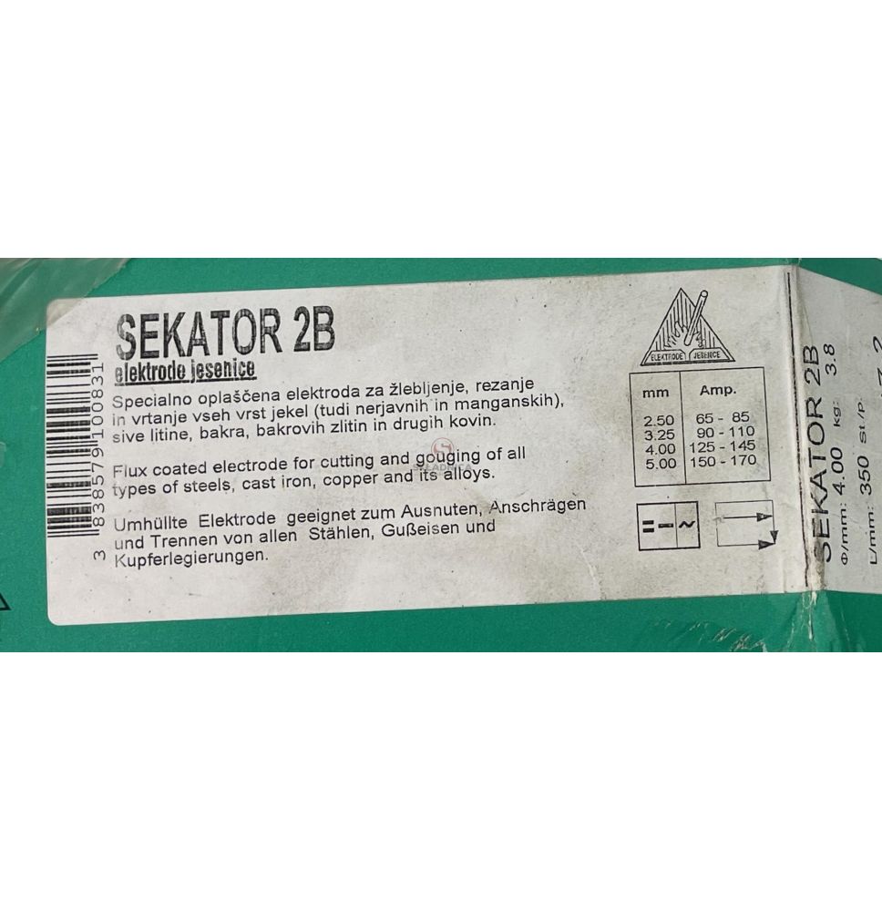 SEKATOR 2B  ELEKTRODY  FI 4.00X450    3, [EL167]