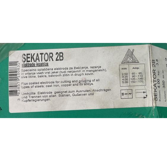 SEKATOR 2B  ELEKTRODY  FI 4.00X450    3, [EL167]