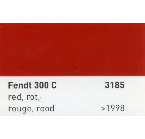 FARBA FENDT 300 C  CZERWONA    PO 1998 R [F4704]