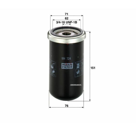 FILTR OLEJU WH724 [FI404089]