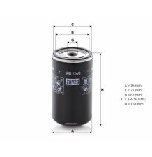 FILTR HYD. 3/4"-16UN   H-140  FI-75/UZ-7 [FI404138]