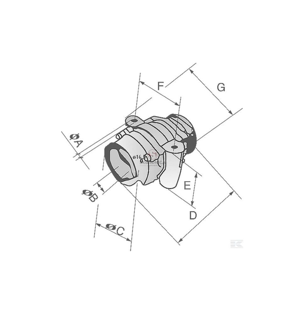 ŁOŻYSKO KPL.40X40  160MM [GBU012]