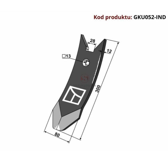 DZIÓB REDLICY TYP-DELTA-FLEX  300*80*10  [GKU052-IND]