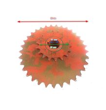 KOŁO ŁAŃCUCH.  5/8" 10B-1  Z-33 / 1/2" 0 [GS020]