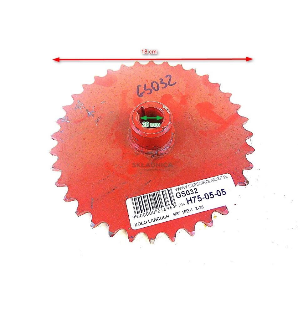 KOŁO ŁAŃCUCH.  5/8" 10B-1  Z-36 [GS032]