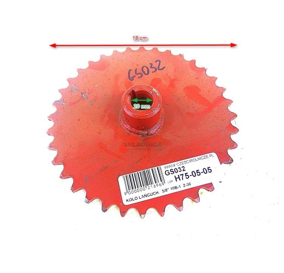KOŁO ŁAŃCUCH.  5/8" 10B-1  Z-36 [GS032]