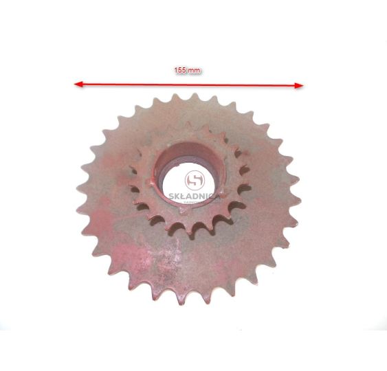 KOŁO ŁAŃCUCH.  5/8" 10B-1  Z-30 / 1/2" 0 [GS058]