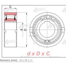 ŁOŻYSKO OŁT029.25/55A [GS230]