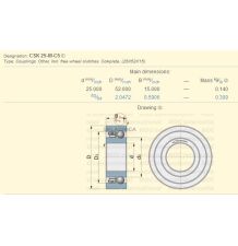 SPRZĘGŁO JEDNOKIER. STIEBER CSK25-M-C5 [GSA011]
