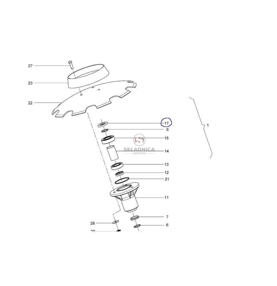 PIERŚCIEŃ  25*40*5 [GSA207]