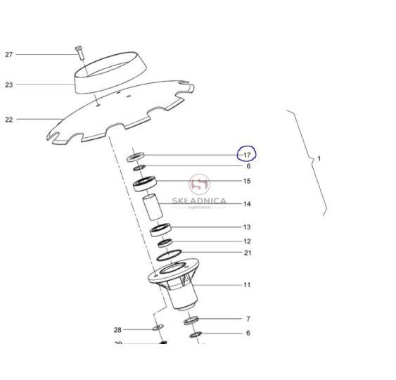 PIERŚCIEŃ  25*40*5 [GSA207]