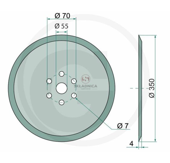 TALERZ AMAZONE 213792 [GSA234]