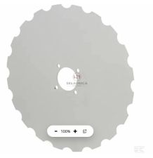 TALERZ WYSIEWAJĄCY  400MM 4-OTWORY PROST [GSN013]