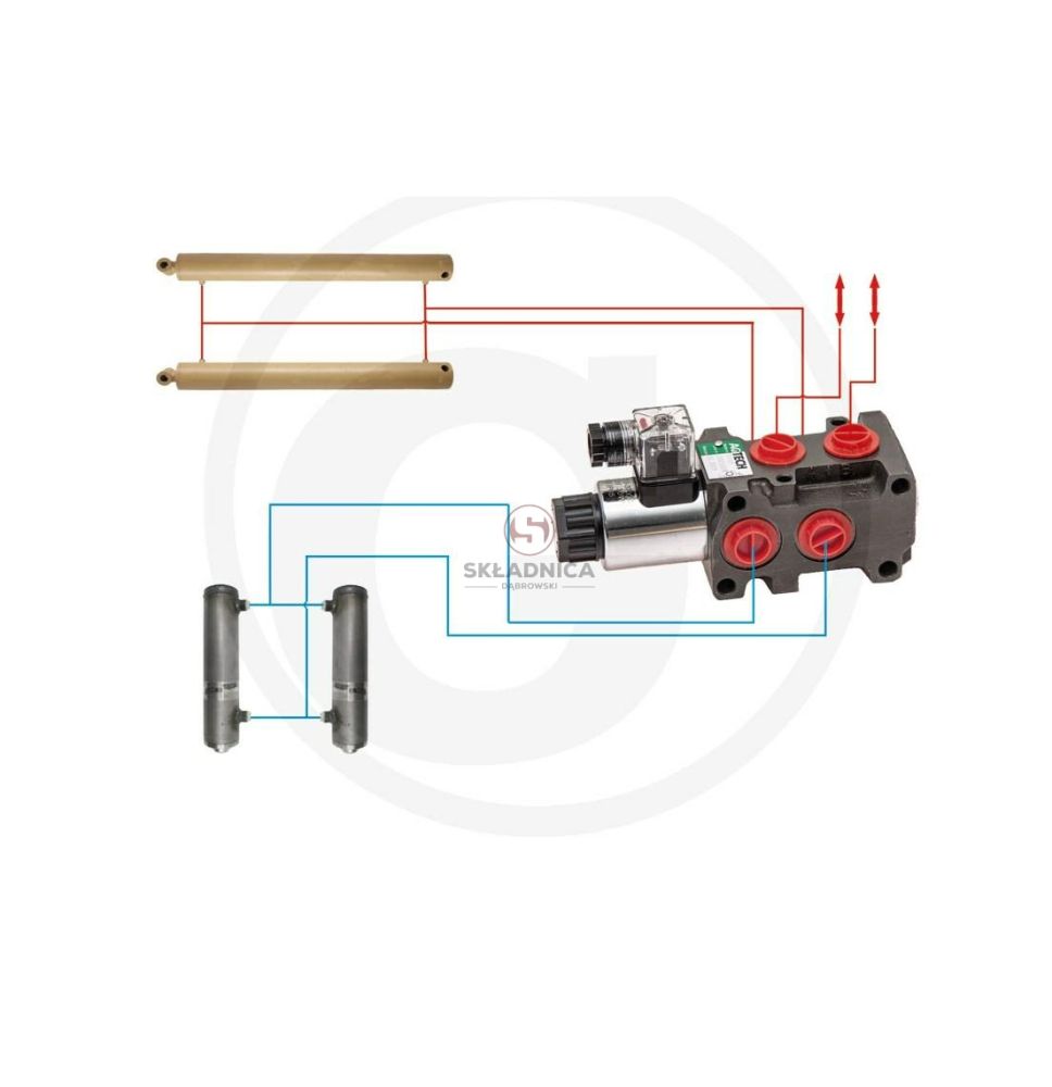 ZAWÓR SZEŚCIODROGOWY  1/2"  12V -50L [HA003]