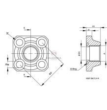 PRZYŁĄCZE ALFL-R40-M8-PW-G1/2 [HA062]