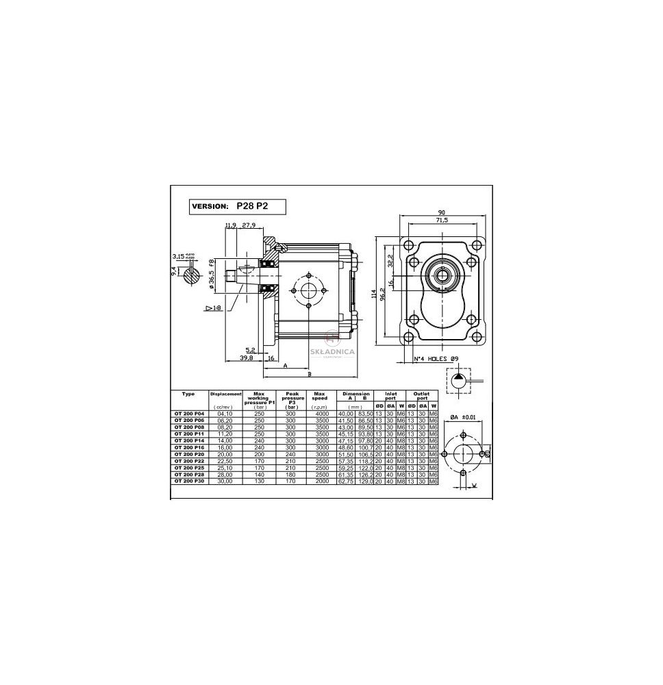 POMPA ALHP2-B0-X-14-T0-E1 [HP07-088-A]