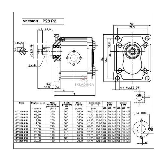 POMPA ALHP2-B0-X-14-T0-E1 [HP07-088-A]