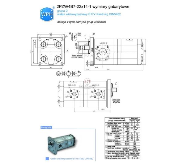 POMPA WPH 2PZW4B7-26x14-1 [HP10-021-W]