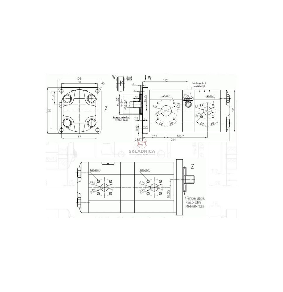 POMPA WPH 2PZW4B6-25x14-1 [HP10-078-W]