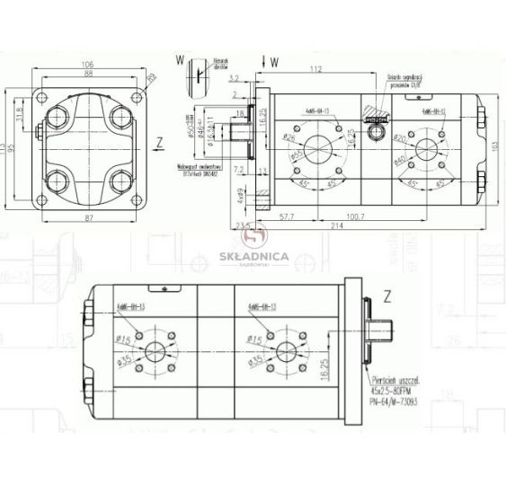 POMPA WPH 2PZW4B6-25x14-1 [HP10-078-W]