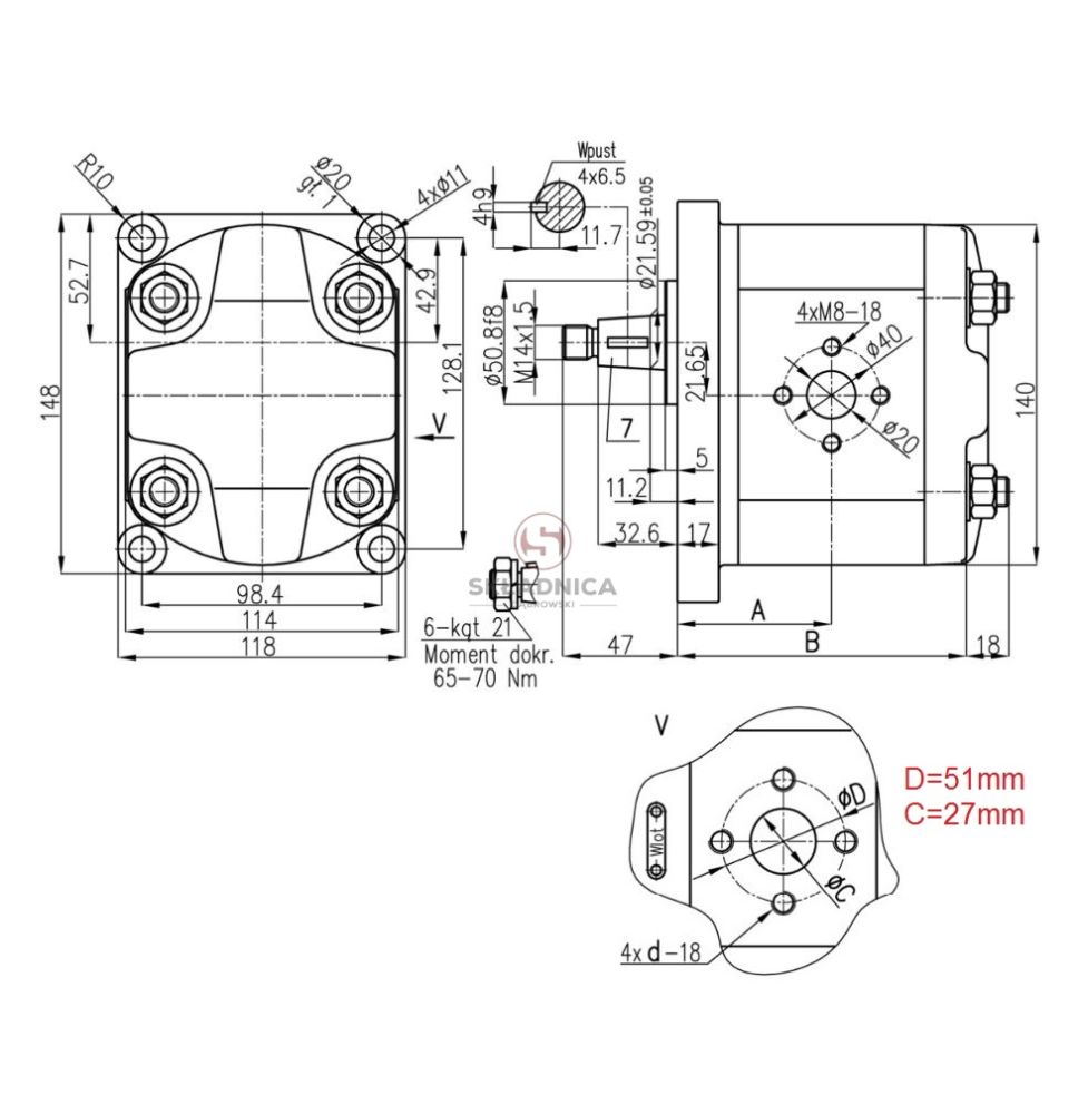 POMPA WPH 3PZ4-52/20-1-775 [HP11-183-W]