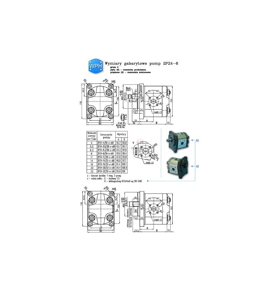 POMPA WPH 2PZ4-20/22-1-866 [HP22-156-W]