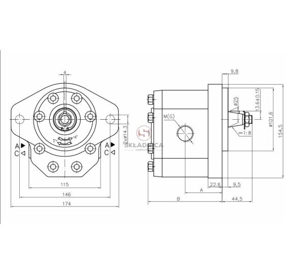 POMPA HYD. SANDERSON [HP26-250-C]