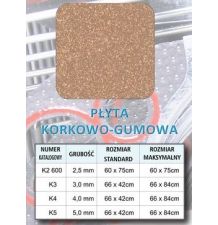 PŁYTA KORKOWO-GUMOWA 2.5MM 600x750 [IN048]