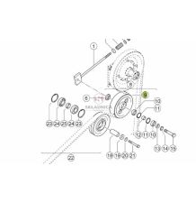 KOŁO PASOWE GŁADKIE FI-160 SZER40  FI-40 [KCL000107]