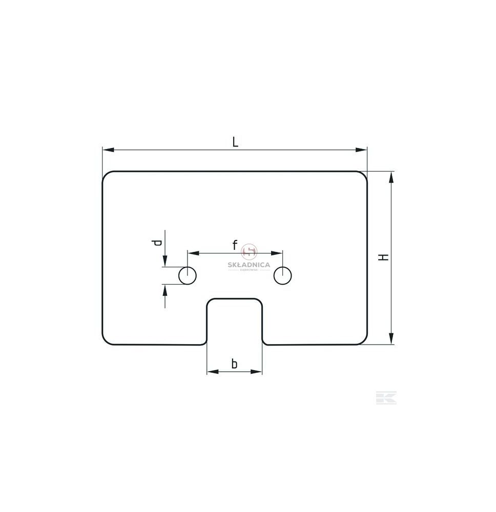 ŁOPATKA GUMOWA  154* 78 [KCL040114]