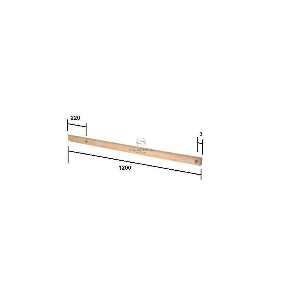 LISTWA ŚLIZGOWA 1210* 46 -30 MM [KCL040175]