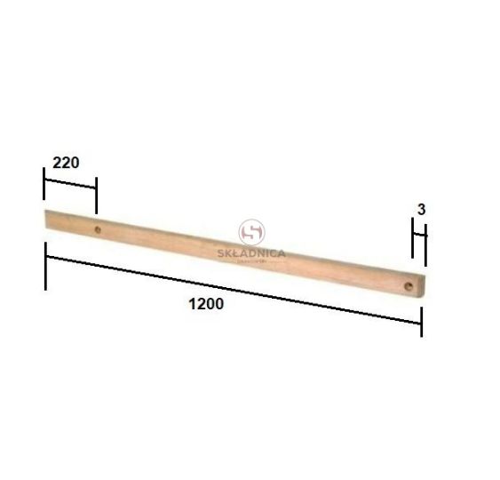 LISTWA ŚLIZGOWA 1210* 46 -30 MM [KCL040175]