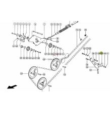 ŚLIZG ŁAŃCUCHA PLASTIKOWY [KCL040783-CL]