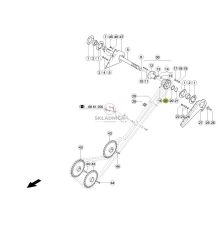 KOŁO ŁAŃCUCH.  1" 16B-1  Z-15 [KCL040849]