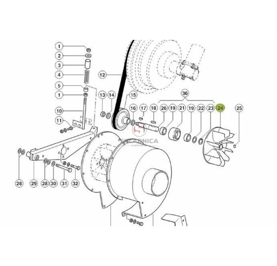 WIRNIK WENTYLATORA LEXION [KCL050433]