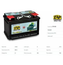 AKUMULATOR 12V  74AH/680A AMEGA [KM108]