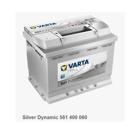 AKUMULATOR 12V  61AH  600A  VARTA - + [KM122-V]