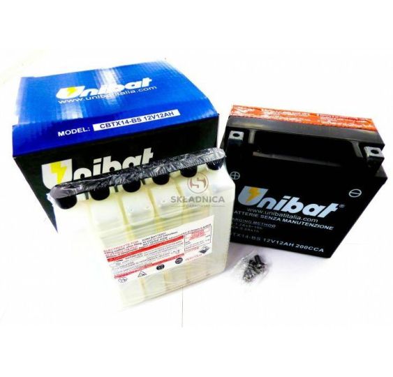 AKUM.UNIBAT 12V 12AH-CBTX14-BS-L+ [KM156]