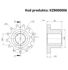 KOŁO ŁAŃCUCHOWE Z-13 [KZB000006]