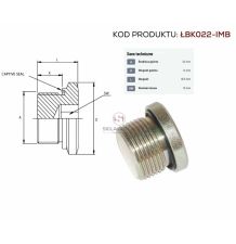 KOREK M24*1,5 IMBUS [ŁBK024-IMB]