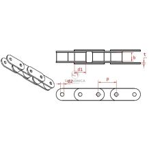 ŁAŃCUCH         1/2"   083-1   MIAB [ŁG006]