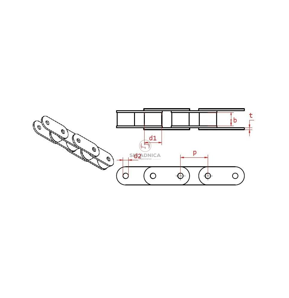 ŁAŃCUCH         1/2"   083-1   MIAB [ŁG006]