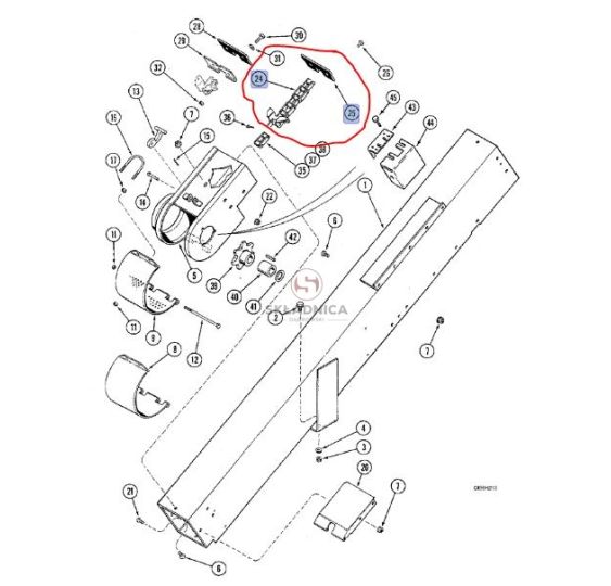 ŁAŃCUCH CASE 1312203C92 [ŁGE049]