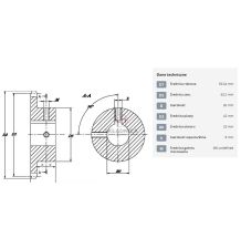 KOŁO ŁAŃCUCH.  5/8" 10B-1  Z-11   FI-25 [ŁKC011-25]