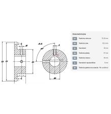 KOŁO ŁAŃCUCH.  5/8" 10B-1  Z-15   FI-30 [ŁKC015-30]