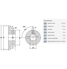 KOŁO ŁAŃCUCH.  5/8" 10B-1  Z-17   FI-25 [ŁKC017-25]