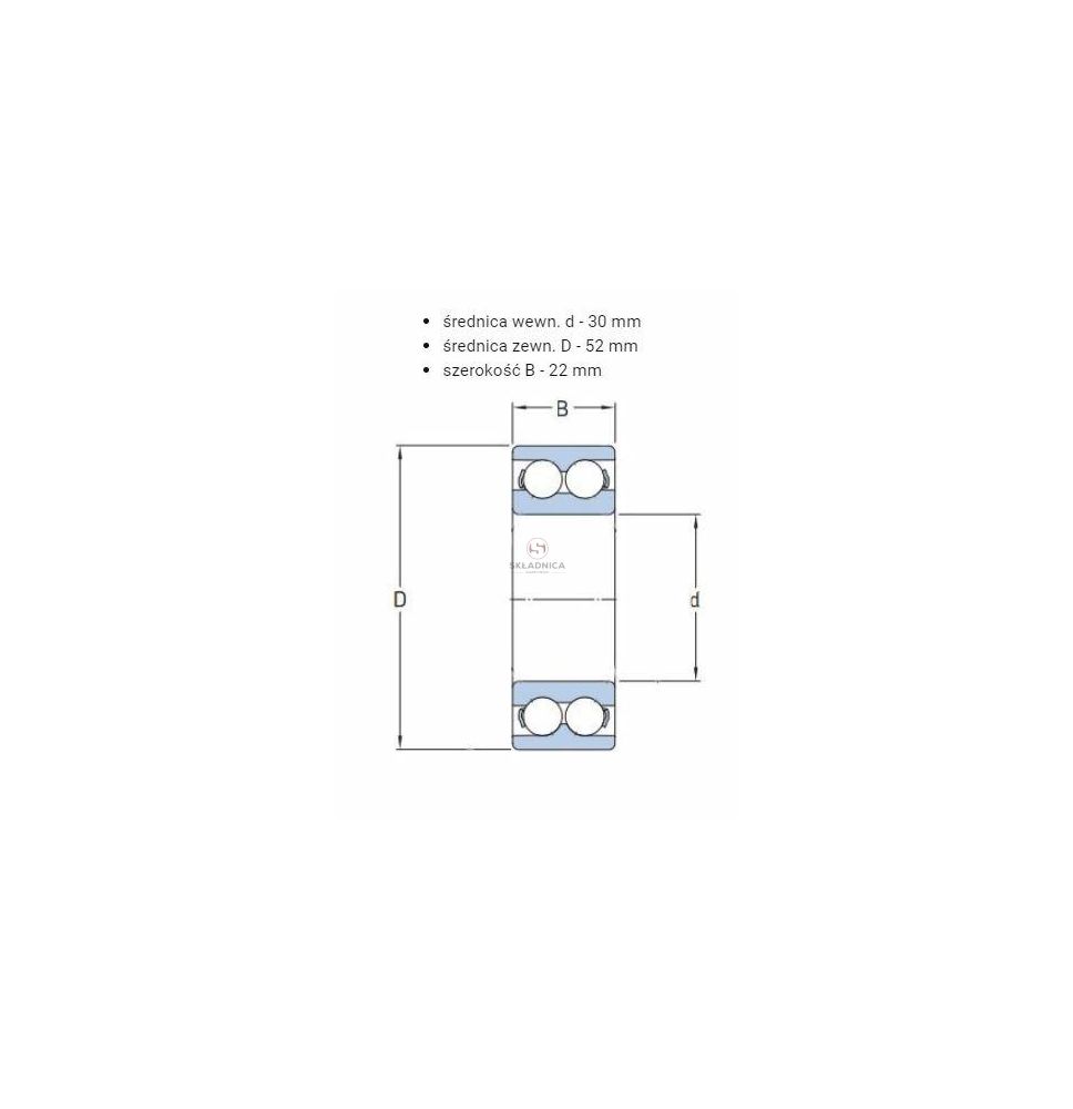 ŁOŻYSKO PC30520022CS PFI [ŁO10046-PFI]