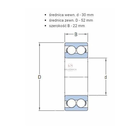 ŁOŻYSKO PC30520022CS PFI [ŁO10046-PFI]