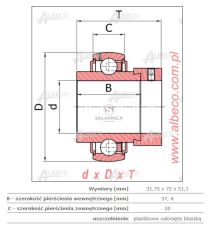 ŁOŻYSKO EX.207-20.G2 SNR [ŁOS314]